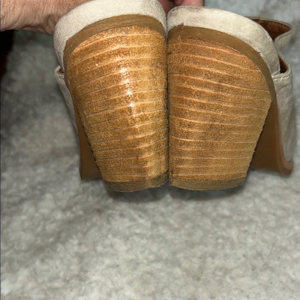 Jeffrey Campbell Tan Mules with Almond Toe - Picture 5 of 6